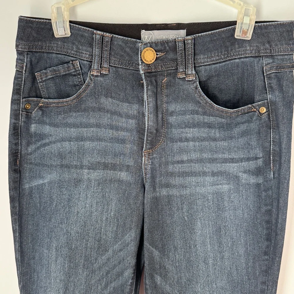Wit & Wisdom Dark Denim Brittany ‘Ab’Solution Bootcut Jeans Size 8 Petite - Picture 6 of 10